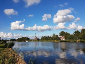 Rivier de Amstel in Amsterdam